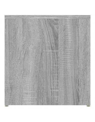 Tavolino Grigio Sonoma 59x36x38 cm in Legno Multistrato