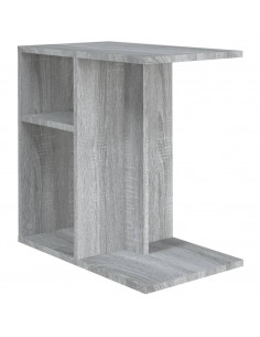Tavolino Grigio Sonoma 50x30x50 cm Legno Multistrato 2