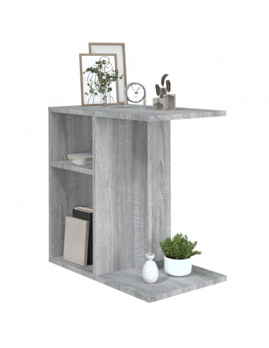Tavolino Grigio Sonoma 50x30x50 cm Legno Multistrato