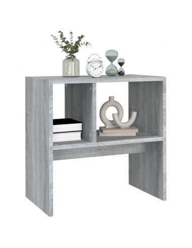 Tavolino Grigio Sonoma 50x30x50 cm Legno Multistrato