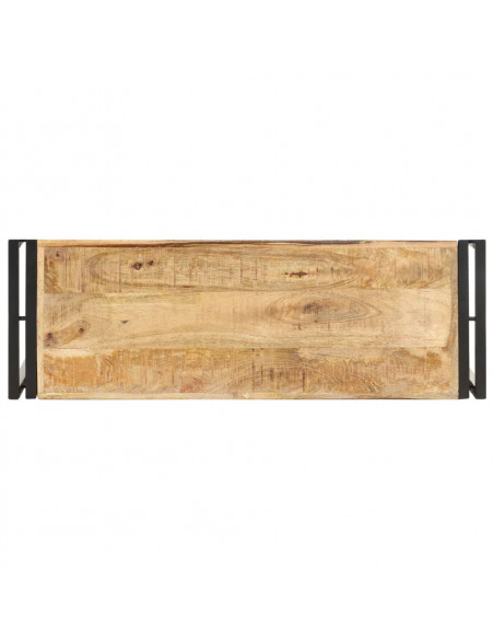 Tavolo Consolle 90x30x75 cm in Legno di Mango Grezzo