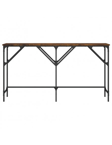 Tavolo Consolle Rovere Fumo 140x29x75 cm in Legno Multistrato