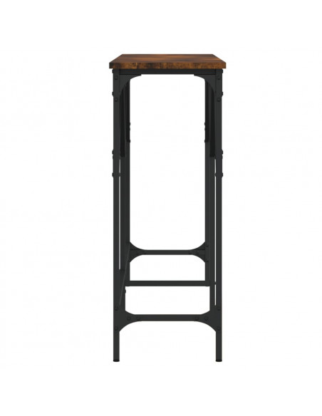 Tavolo Consolle Rovere Fumo 140x29x75 cm in Legno Multistrato