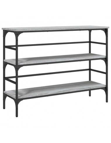 Tavolo Consolle Grigio Sonoma 100x32x75 cm in Legno Multistrato