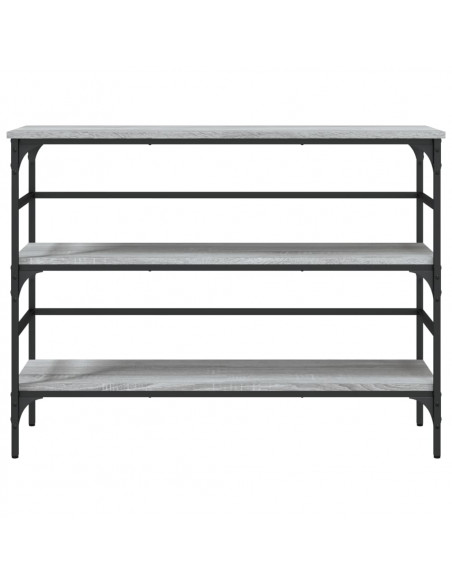 Tavolo Consolle Grigio Sonoma 100x32x75 cm in Legno Multistrato