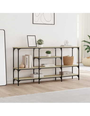 Tavolo Consolle Rovere Sonoma 160x29x80 cm in Legno Multistrato