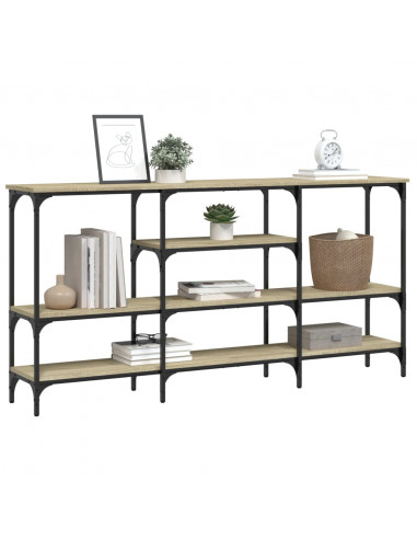 Tavolo Consolle Rovere Sonoma 160x29x80 cm in Legno Multistrato