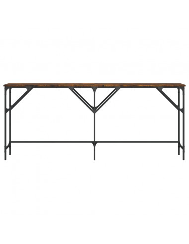 Tavolo Consolle Rovere Fumo 180x29x75 cm in Legno Multistrato