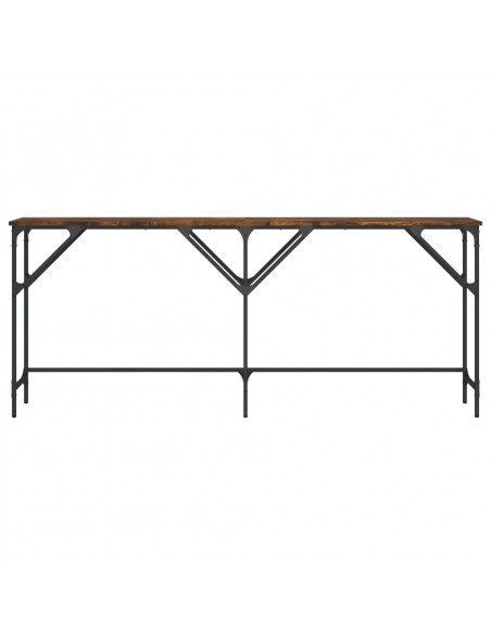Tavolo Consolle Rovere Fumo 180x29x75 cm in Legno Multistrato