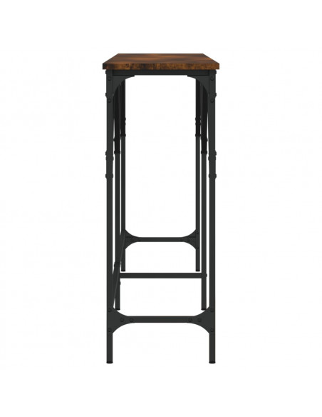 Tavolo Consolle Rovere Fumo 180x29x75 cm in Legno Multistrato