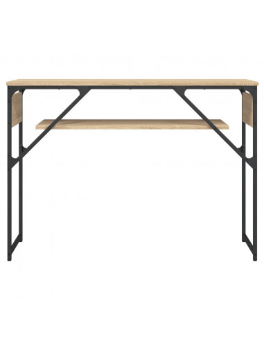 Tavolo Consolle Ripiano Rovere Sonoma 105x30x75cm Multistrato