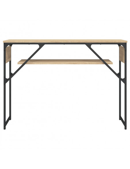 Tavolo Consolle Ripiano Rovere Sonoma 105x30x75cm Multistrato