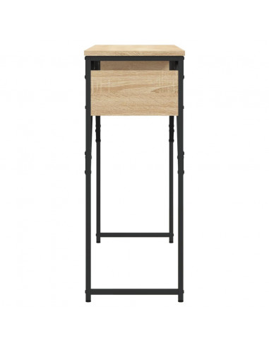 Tavolo Consolle Ripiano Rovere Sonoma 105x30x75cm Multistrato