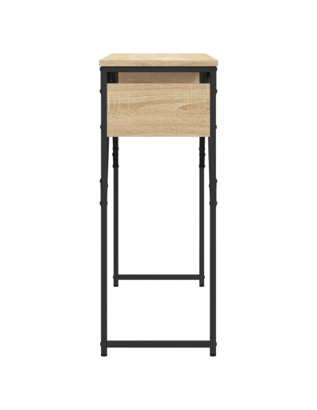 Tavolo Consolle Ripiano Rovere Sonoma 105x30x75cm Multistrato