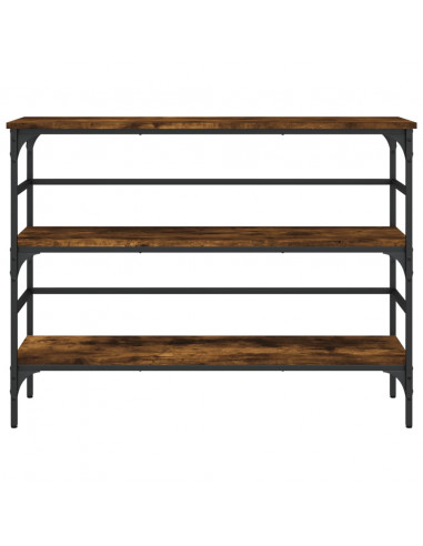 Tavolo Consolle Rovere Fumo 100x32x75 cm Legno Multistrato