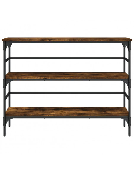 Tavolo Consolle Rovere Fumo 100x32x75 cm Legno Multistrato