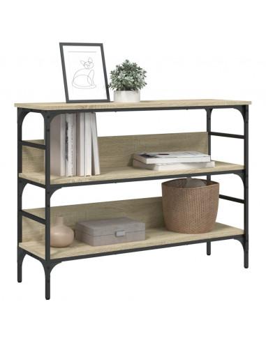 Tavolo Consolle Rovere Sonoma 100x32x75 cm in Legno Multistrato