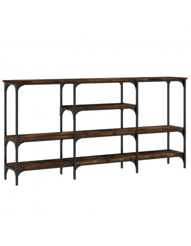 Tavolo Consolle Rovere Fumo 160x29x80 cm in Legno Multistrato