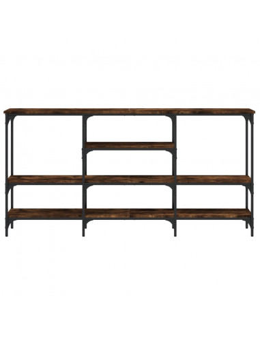 Tavolo Consolle Rovere Fumo 160x29x80 cm in Legno Multistrato