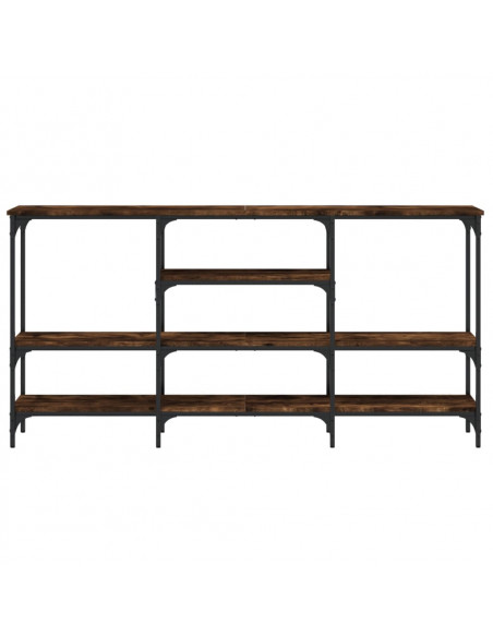 Tavolo Consolle Rovere Fumo 160x29x80 cm in Legno Multistrato