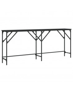 Tavolino Consolle Nero 180x29x75 cm in Legno Multistrato 2