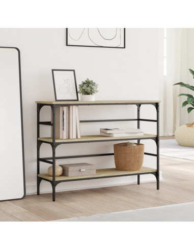 Tavolo Consolle Rovere Sonoma 100x32x75 cm in Legno Multistrato