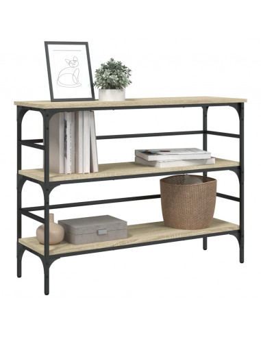 Tavolo Consolle Rovere Sonoma 100x32x75 cm in Legno Multistrato