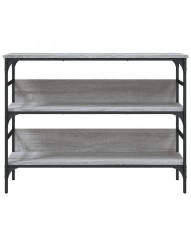 Tavolo Consolle Grigio Sonoma 100x32x75 cm in Legno Multistrato