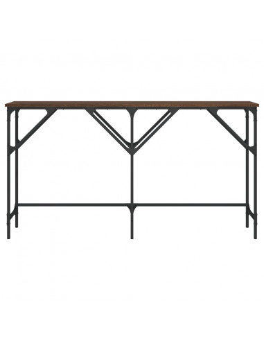 Tavolino Consolle Rovere Marrone 140x29x75 cm Legno Multistrato