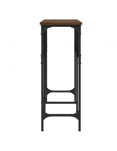 Tavolino Consolle Rovere Marrone 140x29x75 cm Legno Multistrato