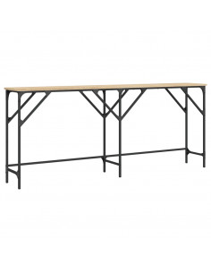 Tavolo Consolle Rovere Sonoma 180x29x75 cm in Legno Multistrato 2