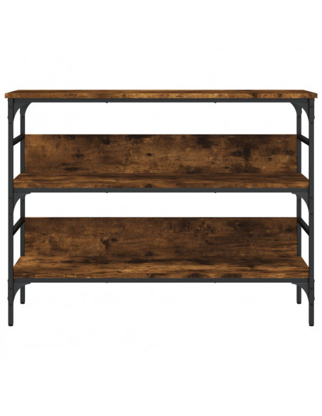 Tavolo Consolle Rovere Fumo 100x32x75 cm Legno Multistrato