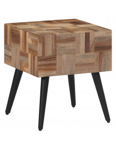 Tavolino 40x40x45 cm Teak Massello di Recupero 2