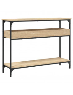 Tavolo Consolle Ripiano Rovere Sonoma 100x29x75cm Multistrato 2