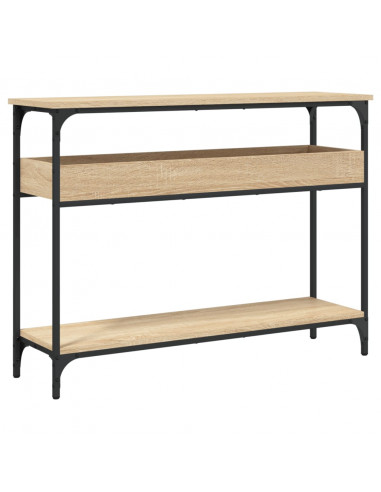 Tavolo Consolle Ripiano Rovere Sonoma 100x29x75cm Multistrato