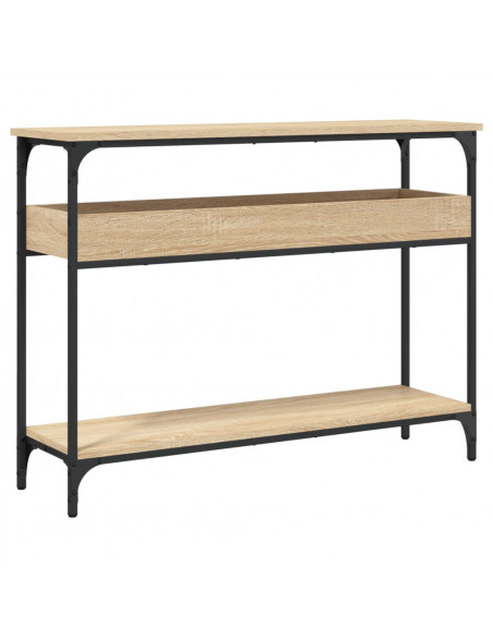 Tavolo Consolle Ripiano Rovere Sonoma 100x29x75cm Multistrato