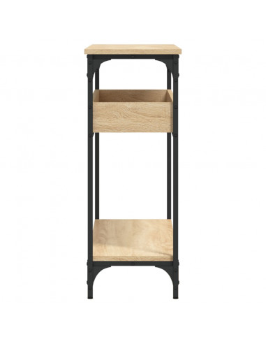 Tavolo Consolle Ripiano Rovere Sonoma 100x29x75cm Multistrato
