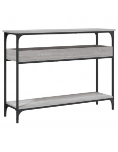 Tavolo Consolle Ripiano Grigio Sonoma 100x29x75cm Multistrato 2