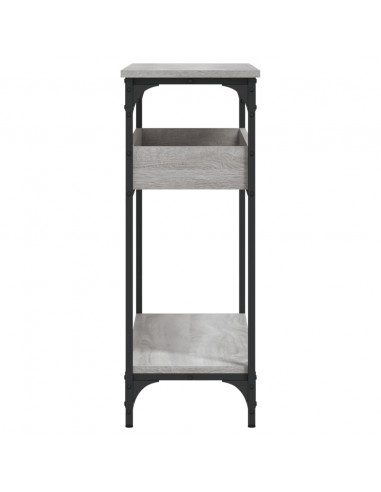 Tavolo Consolle Ripiano Grigio Sonoma 100x29x75cm Multistrato