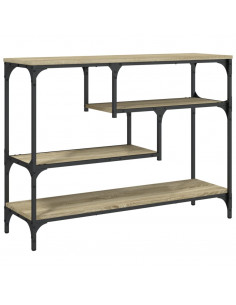 Tavolo Consolle Rovere Sonoma 100x30x75 cm in Legno Multistrato 2