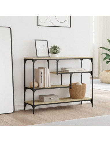 Tavolo Consolle Rovere Sonoma 100x30x75 cm in Legno Multistrato