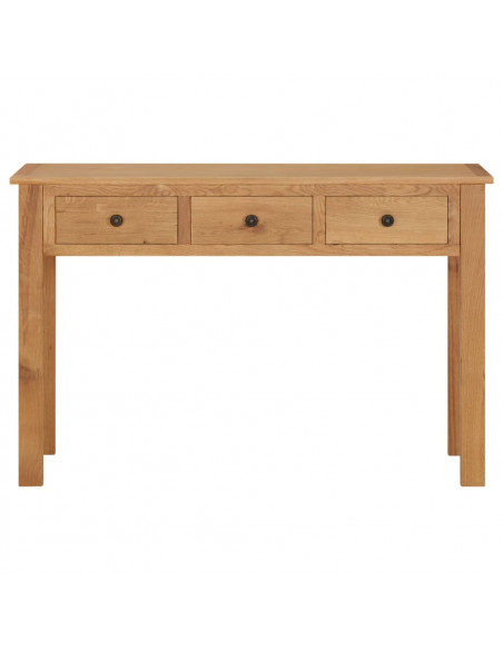 Tavolo da Trucco 110x40x75 cm in Legno Massello di Rovere