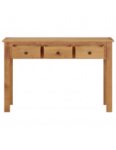 Tavolo da Trucco 110x40x75 cm in Legno Massello di Rovere 2