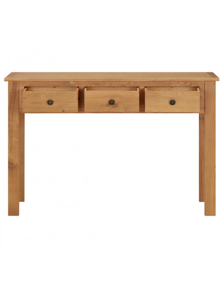 Tavolo da Trucco 110x40x75 cm in Legno Massello di Rovere