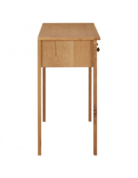 Tavolo da Trucco 110x40x75 cm in Legno Massello di Rovere