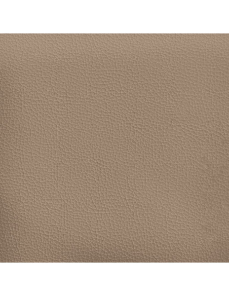 Poltrona con Poggiapiedi Cappuccino 60 cm in Similpelle