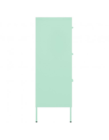 Cassettiera Menta 80x35x101,5 cm in Acciaio