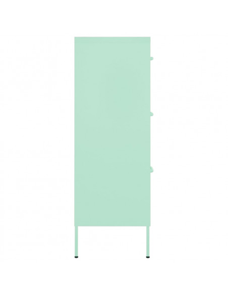 Cassettiera Menta 80x35x101,5 cm in Acciaio