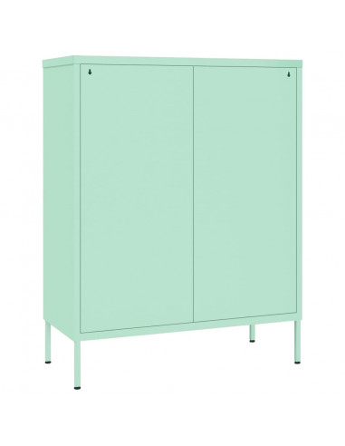 Cassettiera Menta 80x35x101,5 cm in Acciaio