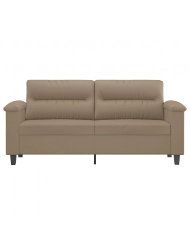 Divano a 2 Posti Cappuccino 140 cm in Similpelle